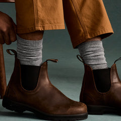 Men's Merino Wool Blend Modern Rib Calf Socks