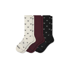 Women's Merino Wool Blend Calf Sock 3-Pack