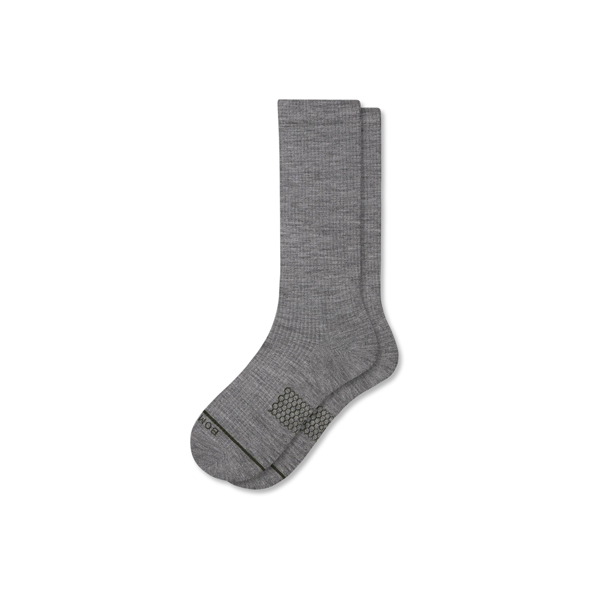 Women's Merino Wool Blend Modern Rib Calf Socks
